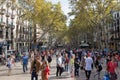 The main tourist street of Barcelona - Rambla