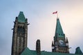 Main tower of the center block of the Parliament of Canada, in the Canadian Parliamentary complex of Ottawa, Ontario.