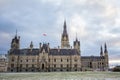 Main tower of the West block of the Parliament of Canada, in the Canadian Parliamentary complex of Ottawa, Ontario. Royalty Free Stock Photo