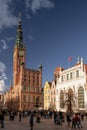 The Main Town Hall, the most famous monument in Gdansk Royalty Free Stock Photo