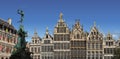 Main town square of Antwerp, Belgium. Royalty Free Stock Photo