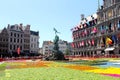 Main town square of Antwerp, Belgium. Royalty Free Stock Photo