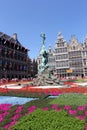 Main town square of Antwerp, Belgium. Royalty Free Stock Photo