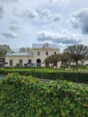 Main train station of Fontainebleau, minimal building of the train station