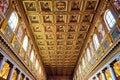 The main vault of the church Santa Maria Maggiore is completely studded with pure gold