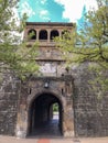 Main view of the access to the Citadel, Pamplona-Spain