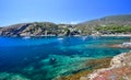 Main view of `Sa Conca` beach in CadaquÃÂ©s village, Costa Brava, Mediterranean Sea, Catalonia, Spain