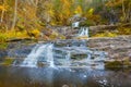 Main waterfall at Kent Falls State Park in western Connecticut. Royalty Free Stock Photo