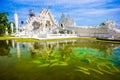 Main white temple Wat Rong Khun temple in Chiang Rai, Thailand,