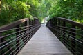 The main wooden bridge near Lost River Cave, Bowling Green, Kentucky, U.S.A Royalty Free Stock Photo