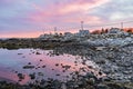 Maine coast at sunset Royalty Free Stock Photo