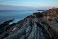 Maine coastal shoreline