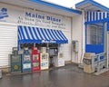 Maine Diner with six newspaper stands Wells Maine