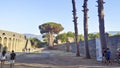 Visiting the ruins of Pompeii Amphitheater