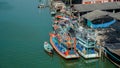 Maine Fishing Village at Pak Nam Prasae Fisherman Village, Rayong Province, Thailand. View of a fishing village on the water, Royalty Free Stock Photo