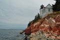 Maine Lighthouse on a Cliff