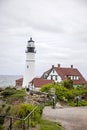 Maine lighthouse Portland Head Light Royalty Free Stock Photo