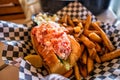 Maine lobster roll Royalty Free Stock Photo