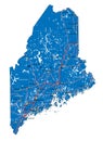 Maine state political map