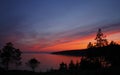 Maine sunset Royalty Free Stock Photo
