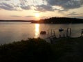 Maine sunset Kennebec River Georgetown