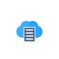 Mainframe, hosting, cloud storage icon