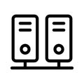 Mainframe Icon Vector Symbol Design Illustration
