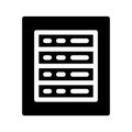 Mainframe Icon Vector Symbol Design Illustration