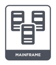 mainframe icon in trendy design style. mainframe icon isolated on white background. mainframe vector icon simple and modern flat