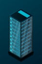 Mainframe, powered server, high technology concept, data center, cloud data storage