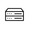Mainframe vector thin line icon Royalty Free Stock Photo