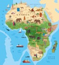 Mainland Africa. Animals, sights, cities and countries