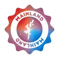 Mainland low poly logo.