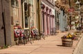 Mainstreet of Small Mountain Town Royalty Free Stock Photo