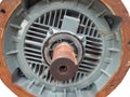 Maintainance and clean gear shaft of rotating motor Royalty Free Stock Photo