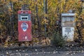 Memory of the past - Two historic gas pumps in the Yukon region