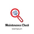 Maintenance Check logo or symbol template design