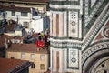 Maintenance on Giotto\'s Bell Tower Royalty Free Stock Photo