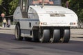 Maintenance and paving of streets in Madrid, Spain