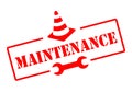 Maintenance sign Royalty Free Stock Photo