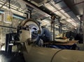 maintenance service engineer or an employee at the industrial compressor chiller room station Repair and adjust equipment in Royalty Free Stock Photo