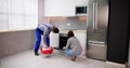 Maintenance Technician Servicing Oven Appliance