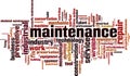 Maintenance word cloud