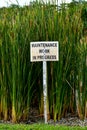 Maintenance work in progress sign board Royalty Free Stock Photo