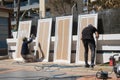 Maintenance work in Torremolinos Spain Royalty Free Stock Photo