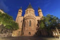 Mainz Cathedral at evening Royalty Free Stock Photo
