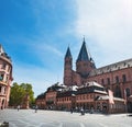 View of Mainz Cathedral in Old Town, Germany