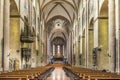 panoramic inside view of the  Dom cathedral in Mainz Royalty Free Stock Photo