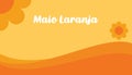 Maio Laranja background Royalty Free Stock Photo