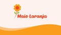 Maio Laranja background Royalty Free Stock Photo